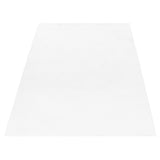 Witte super zachte hoogpolig pluche vloerkleed 