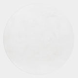 Ronde Witte super zachte hoogpolig pluche vloerkleed 