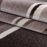 Modern-Bruin-laagpolig-vloerkleed-voor-Salon