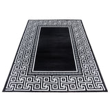Modern-Versace- Zwart-laagpolig-vloerkleed-voor-woonkamer-betaalbaar