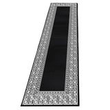Modern-Versace- Zwart-laagpolig-vloerkleed-voor-woonkamer-betaalbaar