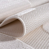 Doha Simply Crème - Japandi Modern Design Vloerkleed in een modern interieur