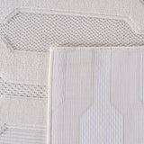 Doha Simply Crème - Japandi Modern Design Vloerkleed in een modern interieur